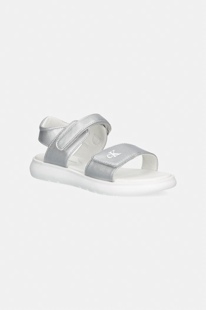 Calvin Klein Jeans sandale copii sintetic argintiu V1A2.83241.30.34