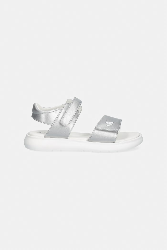 Calvin Klein Jeans sandale copii V1A2.83241.30.34 argintiu SS26