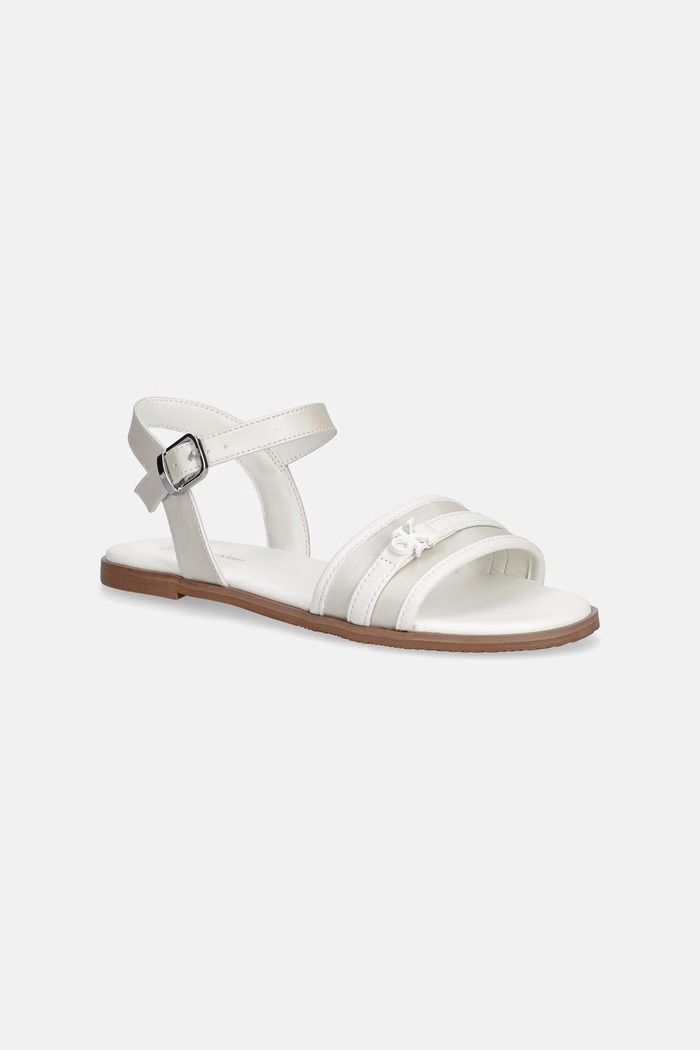 Calvin Klein Jeans sandale cu toc plat pentru copii bej V3A2.83248.35.39