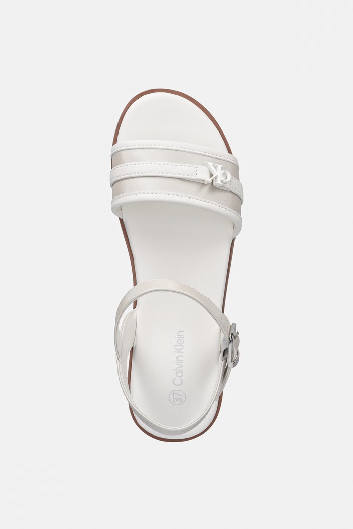 Calvin Klein Jeans sandale cu toc plat pentru copii bej V3A2.83248.35.39