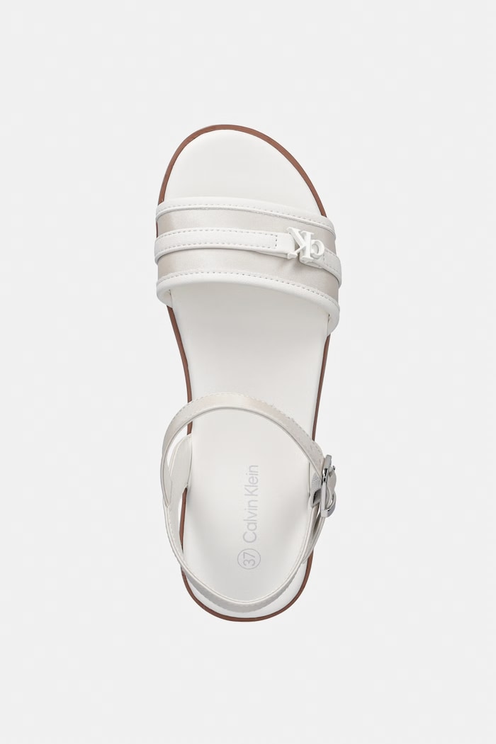 Calvin Klein Jeans sandale cu toc plat pentru copii bej V3A2.83248.35.39