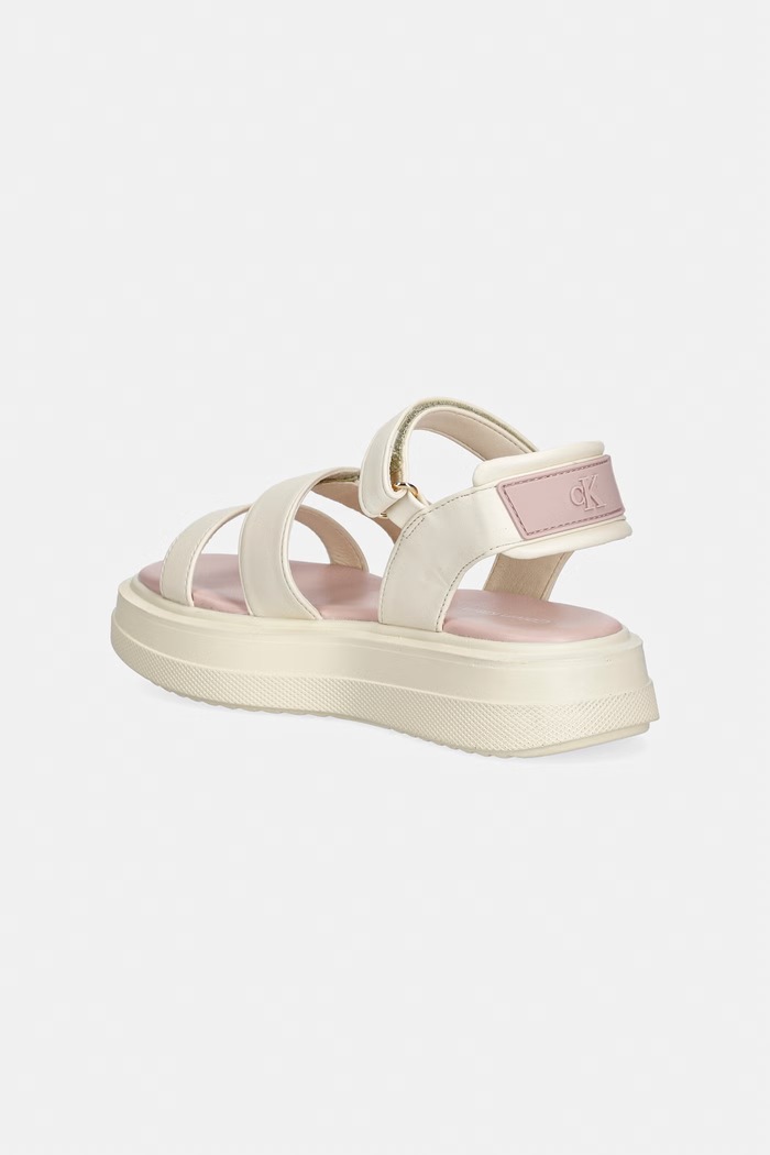 Dievča Calvin Klein Jeans detské sandále V3A2.83250.30.34 biela