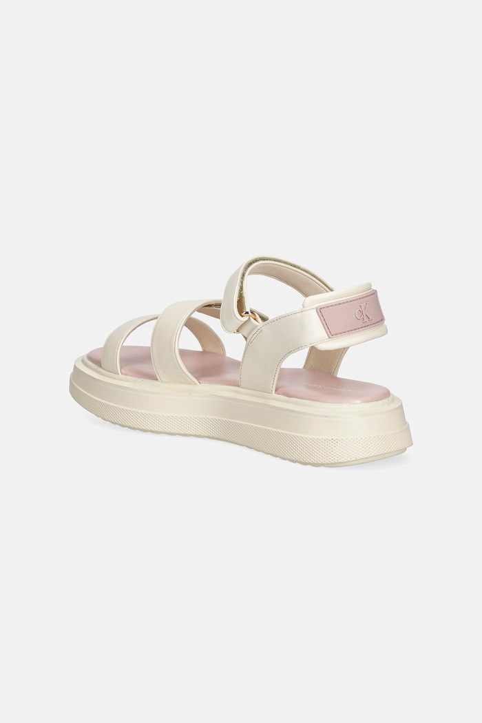 Dievča Calvin Klein Jeans detské sandále V3A2.83250.35.39 biela