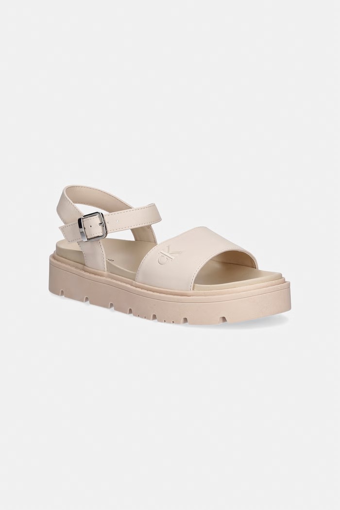Calvin Klein Jeans sandale copii bej V3A2.83255.35.39