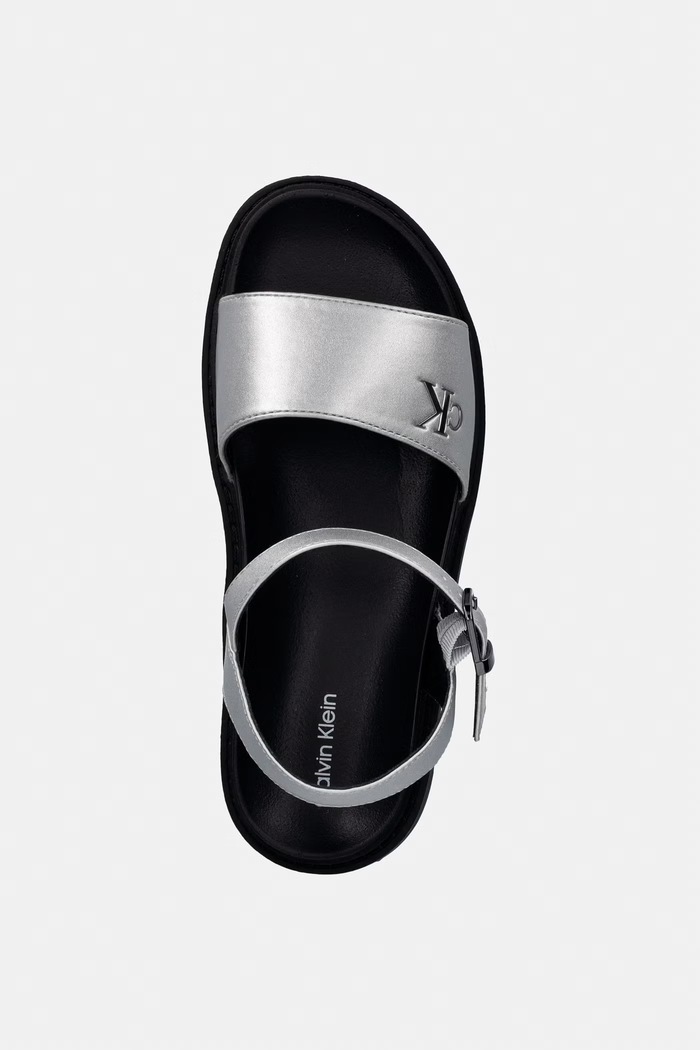 Calvin Klein Jeans sandale copii argintiu V3A2.83257.35.39