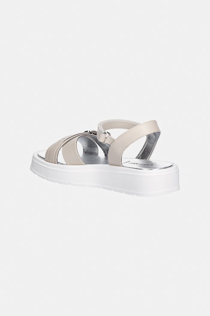 Dziewczynka Calvin Klein Jeans sandały dziecięce V4A2.83260.32.34 beżowy
