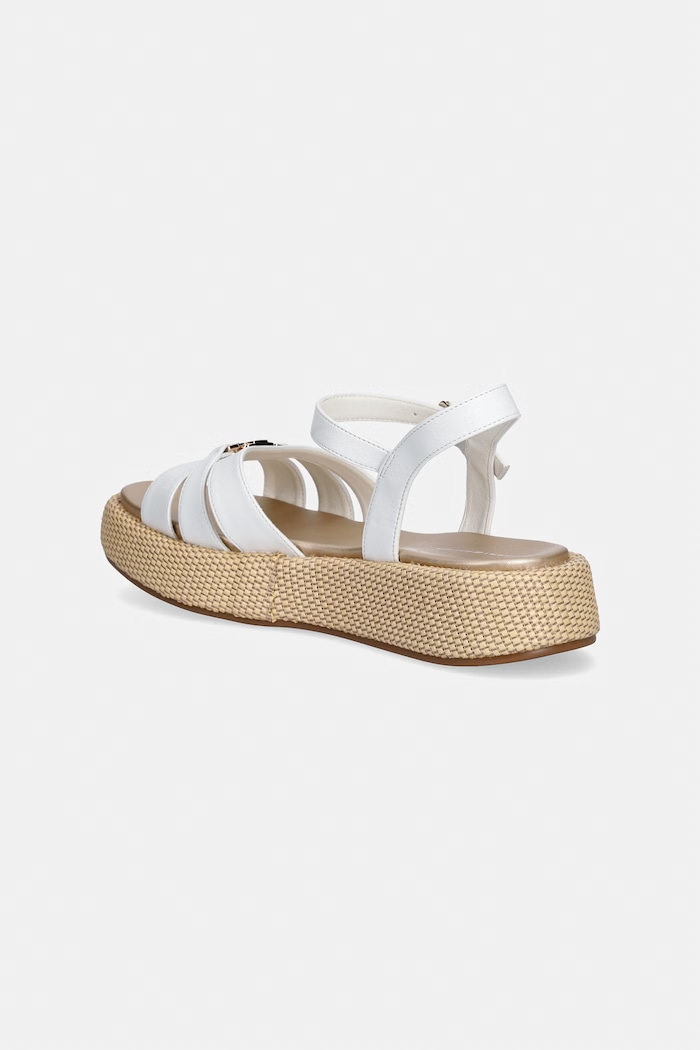 Dievča Tommy Hilfiger sandále na platforme dámske T3A2.34293 biela
