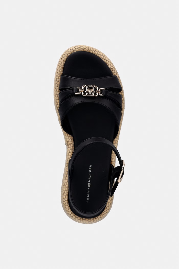 Tommy Hilfiger sandale cu platformă feminine negru T3A2.34293