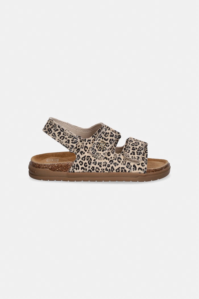 Tommy Hilfiger sandały dziecięce zamszowe T3A2.34306.30.34 brązowy SS26