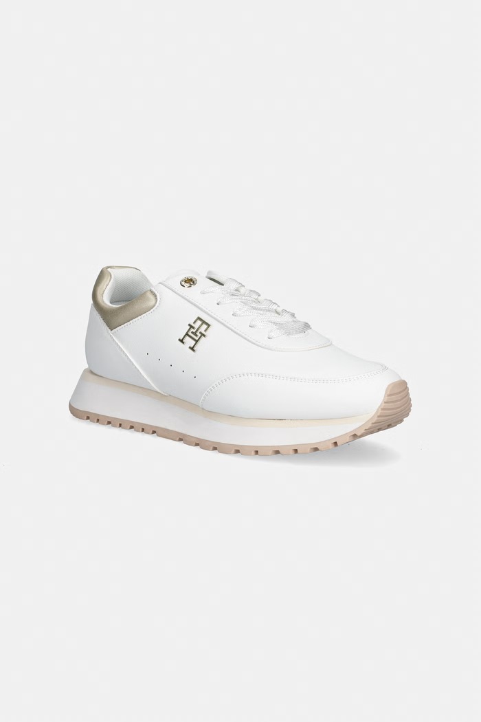 Tommy Hilfiger sneakers mic de statură alb T3A9.34266