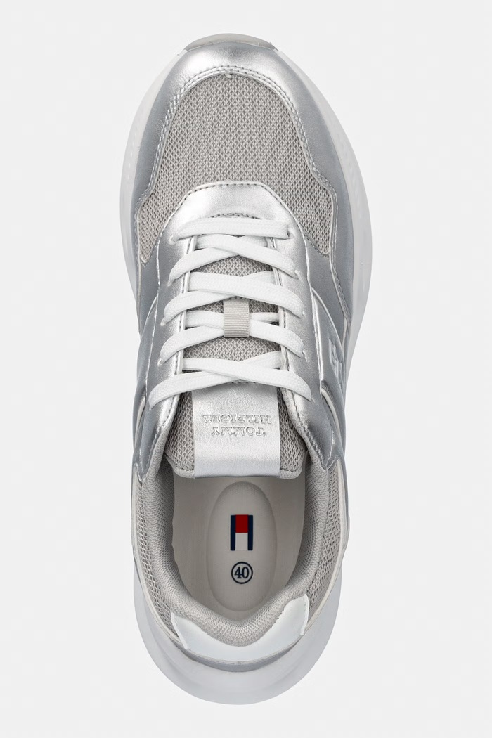 Tommy Hilfiger sneakersy dziecięce srebrny T3A9.34269