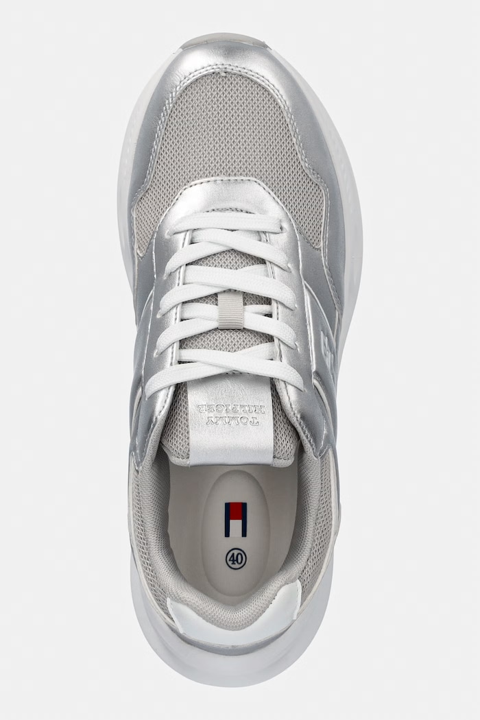 Tommy Hilfiger sneakersy dziecięce srebrny T3A9.34269