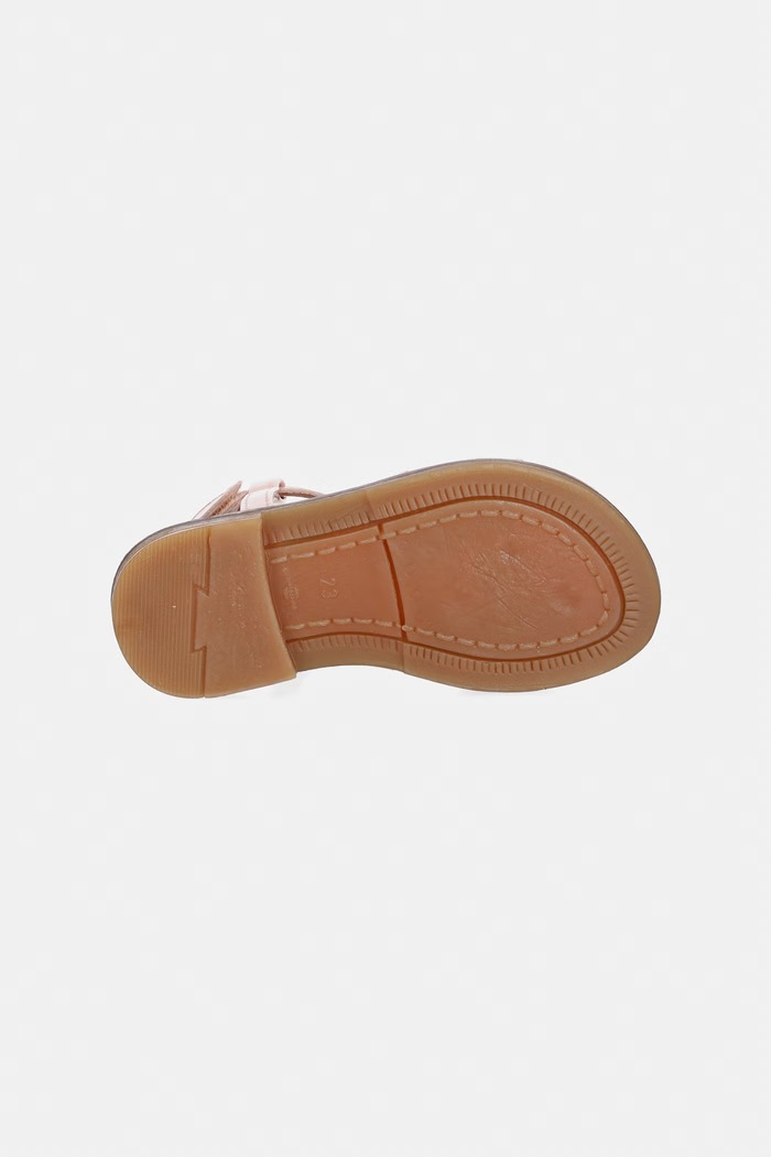Elisabetta Franchi sandale din piele pentru copii F1A2.E0545.21.24 roz