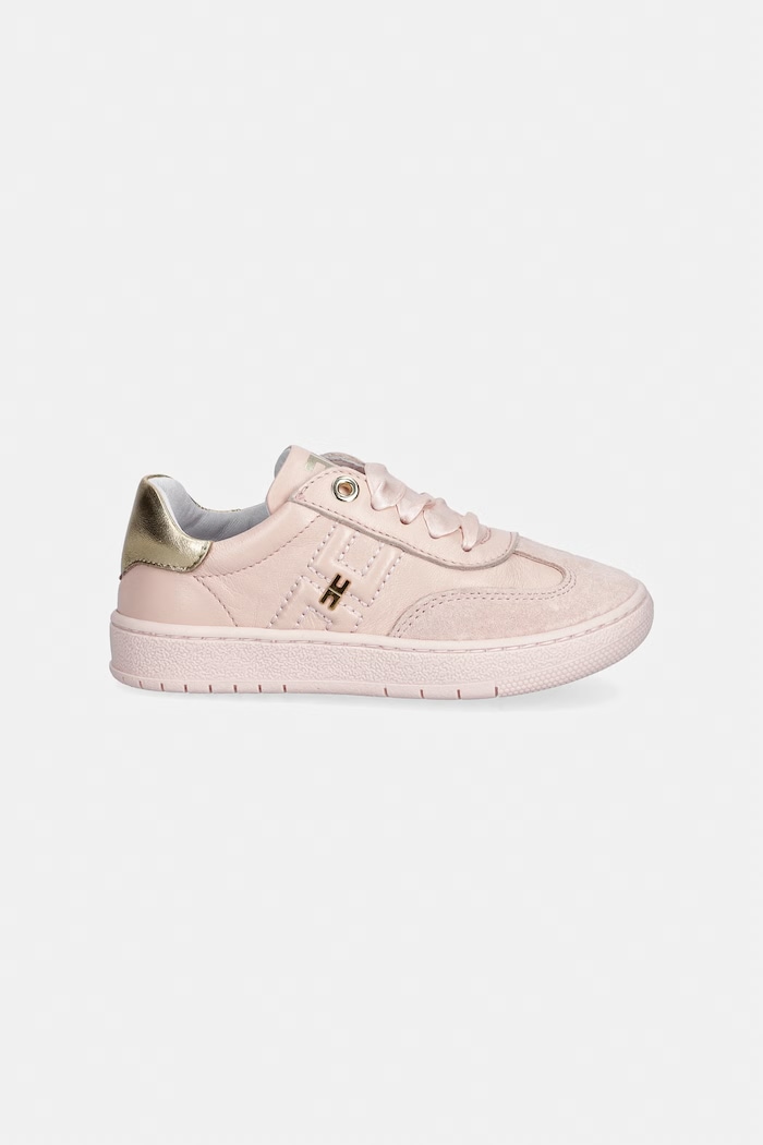 Elisabetta Franchi teniși din piele copii F1A9.E0494 roz SS26