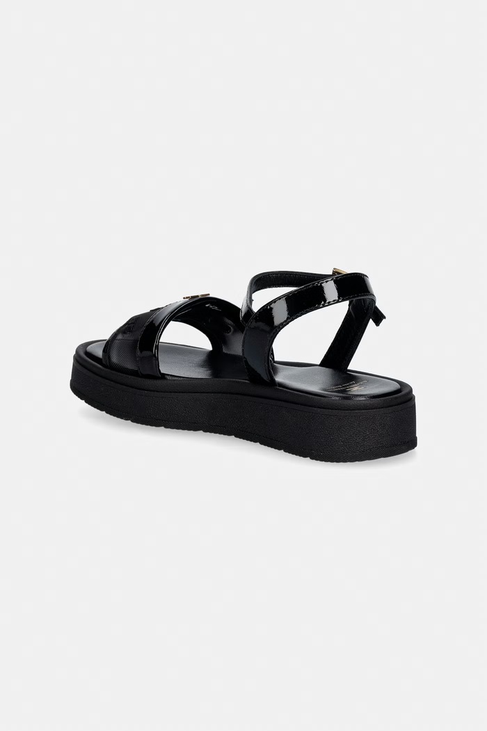 Dziewczynka Elisabetta Franchi sandały dziecięce F4A2.E0595.31.34 czarny
