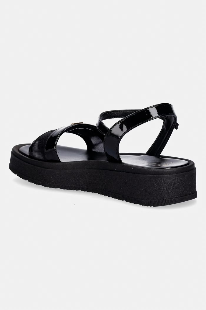 Dziewczynka Elisabetta Franchi sandały dziecięce F4A2.E0595.35.38 czarny