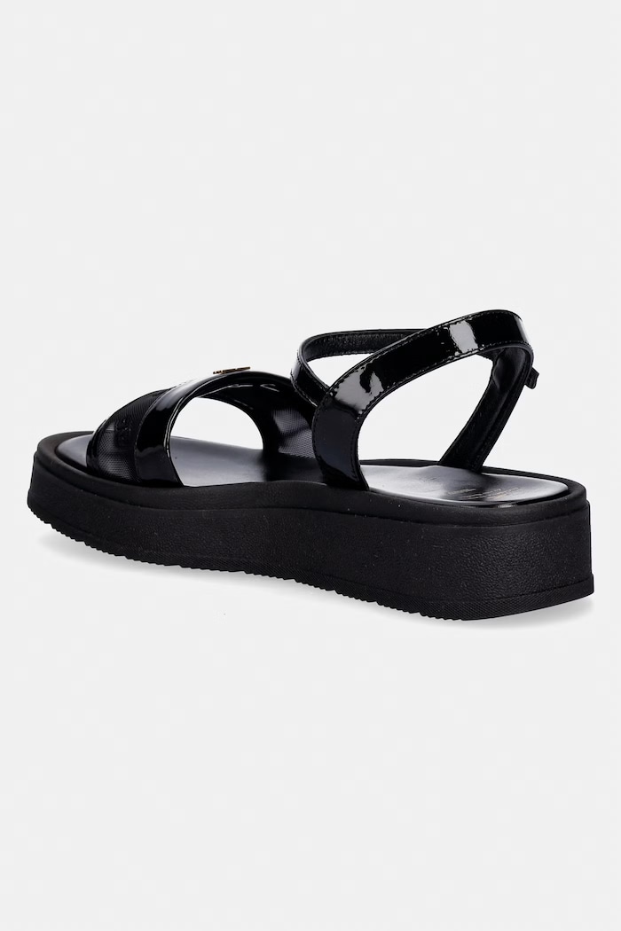 Dziewczynka Elisabetta Franchi sandały dziecięce F4A2.E0595.35.38 czarny