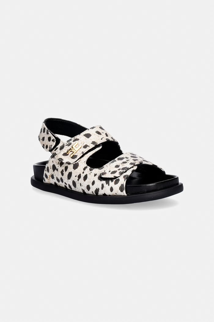 Elisabetta Franchi sandały dziecięce beżowy F4A2.E0604.30.34