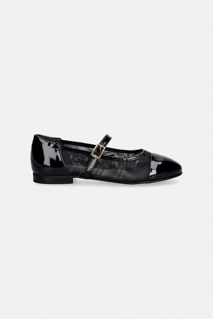 Elisabetta Franchi balerini pentru copii F4A3.E0483.30.34 negru SS26