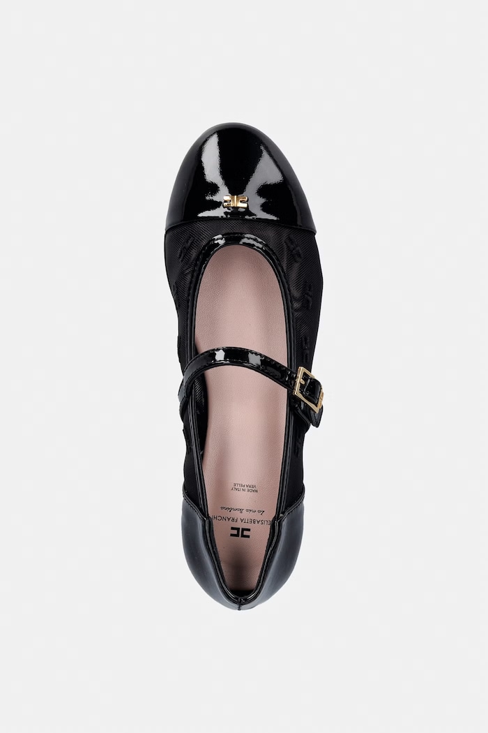 Elisabetta Franchi balerini pentru copii negru F4A3.E0483.30.34
