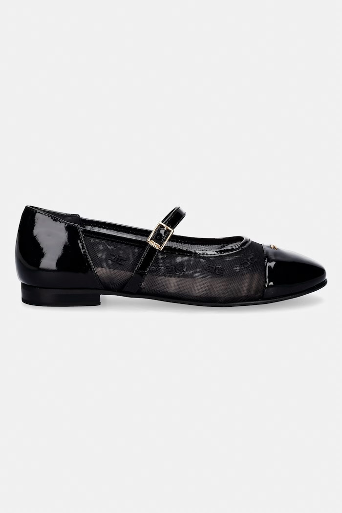 Elisabetta Franchi baleriny dziecięce F4A3.E0483.35.38 czarny SS26