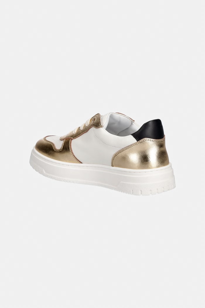 Dziewczynka Elisabetta Franchi sneakersy skórzane dziecięce F4A9.E0521.35.38 złoty