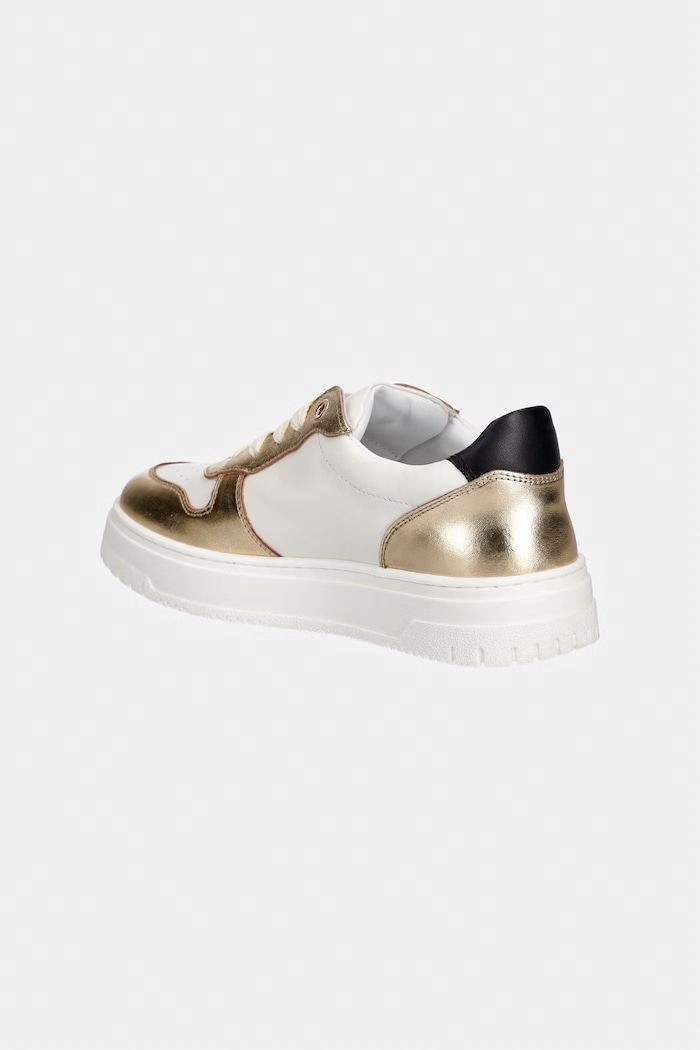 Dziewczynka Elisabetta Franchi sneakersy skórzane dziecięce F4A9.E0521.35.38 złoty