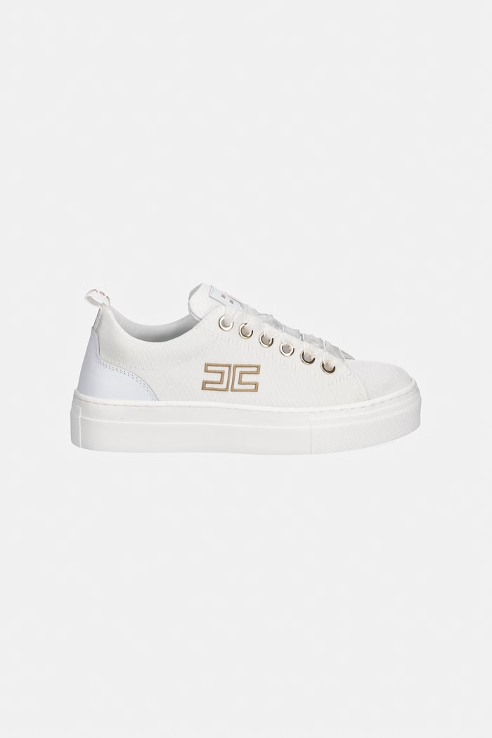 Elisabetta Franchi sneakersy dziecięce F4A9.E0528.30.34 biały SS26