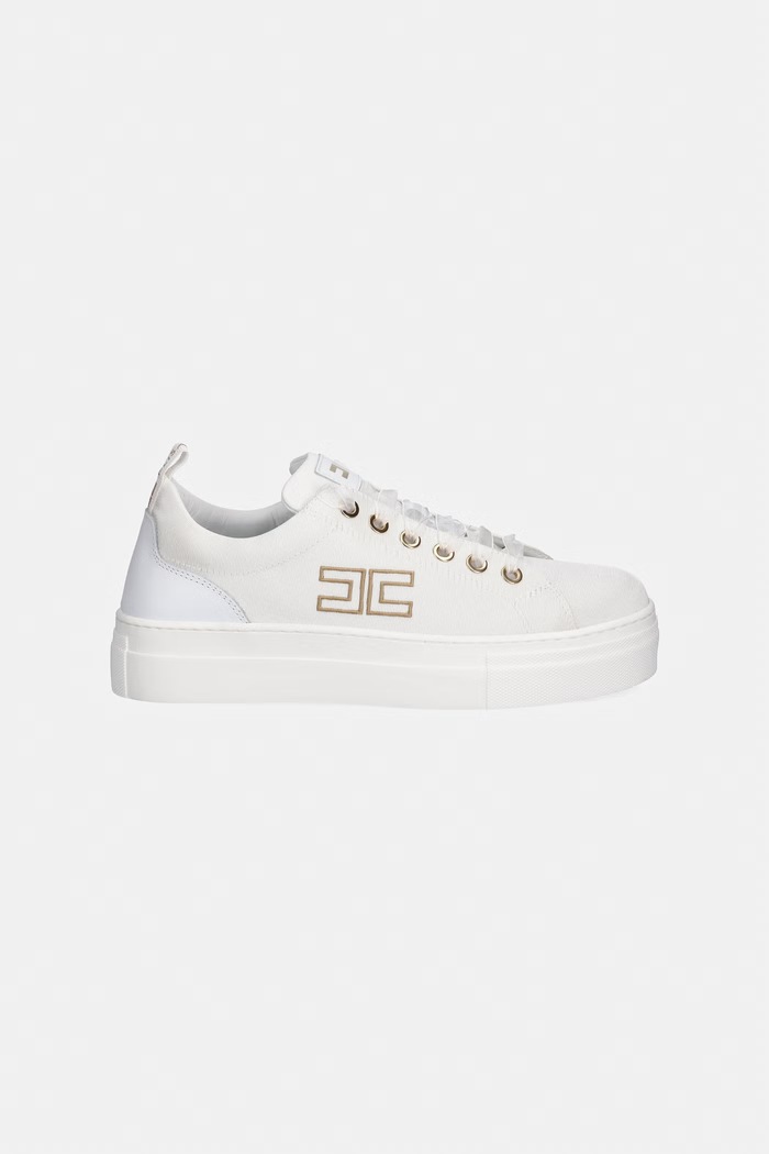 Elisabetta Franchi sneakersy F4A9.E0528.35.38 biały SS26
