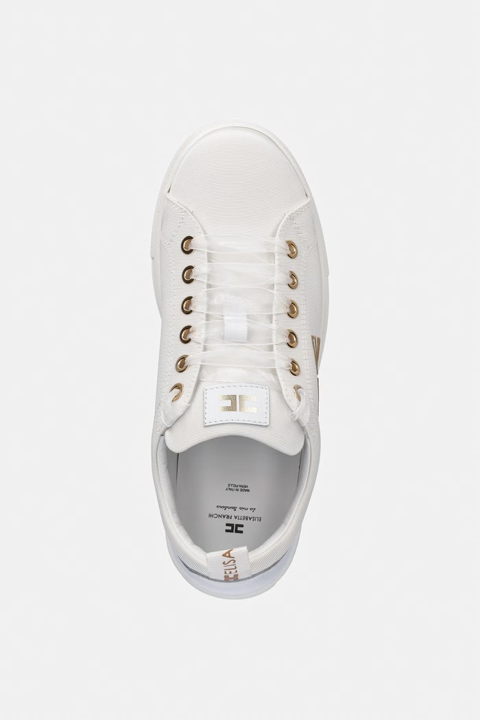 Elisabetta Franchi sneakersy biały F4A9.E0528.35.38