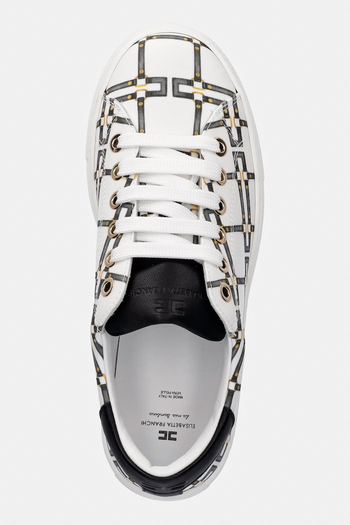 Elisabetta Franchi sneakersy dziecięce biały F4A9.E0532