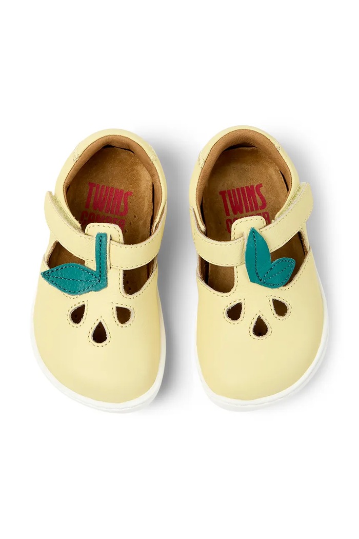 Camper polobotky dětské kožené TWS FW žlutá K800679