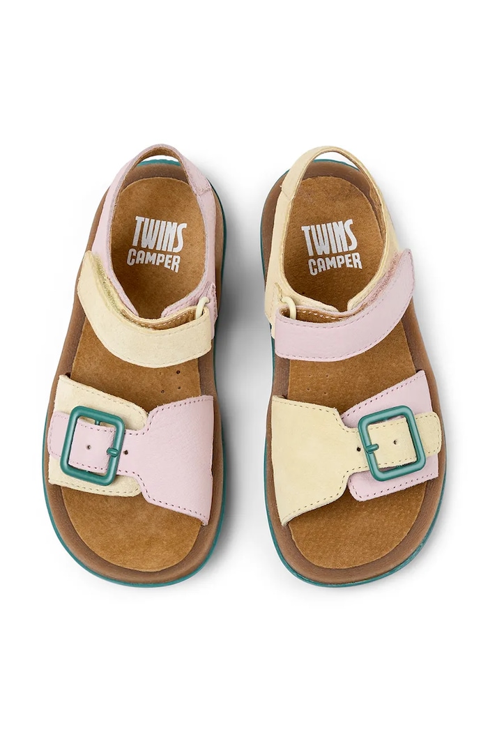 Dětské kožené sandály Camper Bicho TWS Kids K800672.G.28.34.TWS růžová