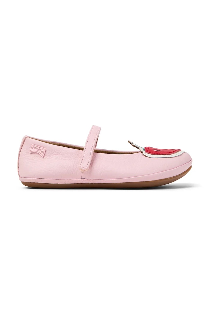 Detské kožené balerínky Camper TWS Kids K800673.28.34 ružová SS26