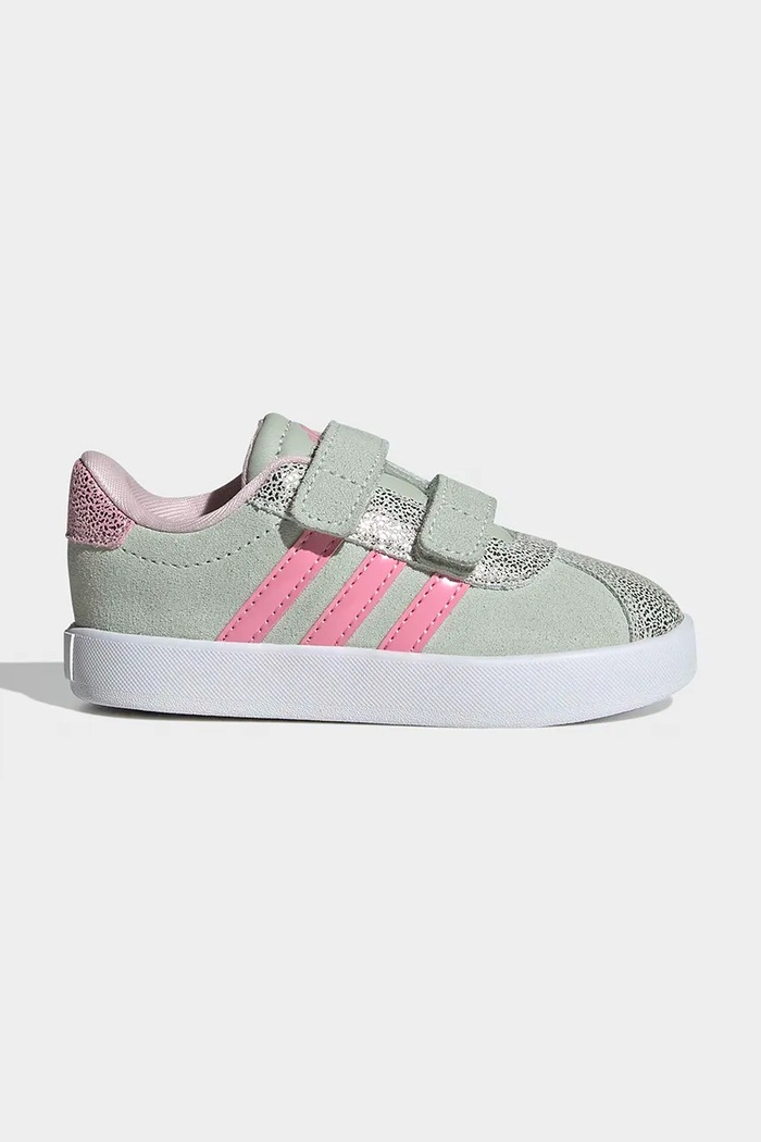 Detské tenisky adidas VL COURT 3.0 semišová koža tyrkysová JQ4515
