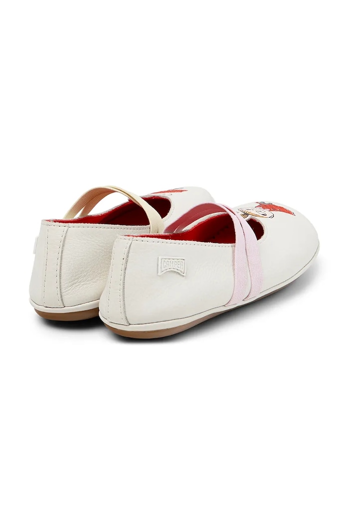 Detské kožené balerínky Camper TWS Kids by Moomin béžová K800699.28.34