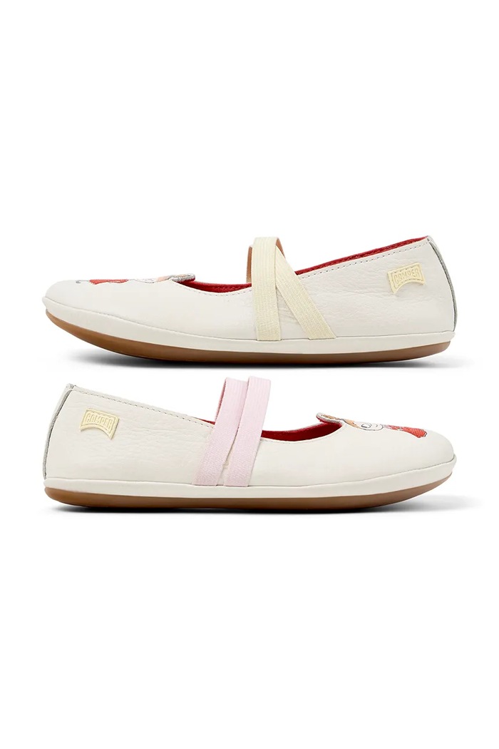 Dětské kožené baleríny Camper TWS Kids by Moomin K800699.35.38 béžová