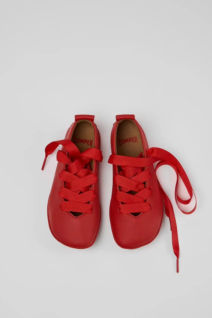 Camper gyerek balerina bőrből Right Kids K800674.25.27 piros SS26