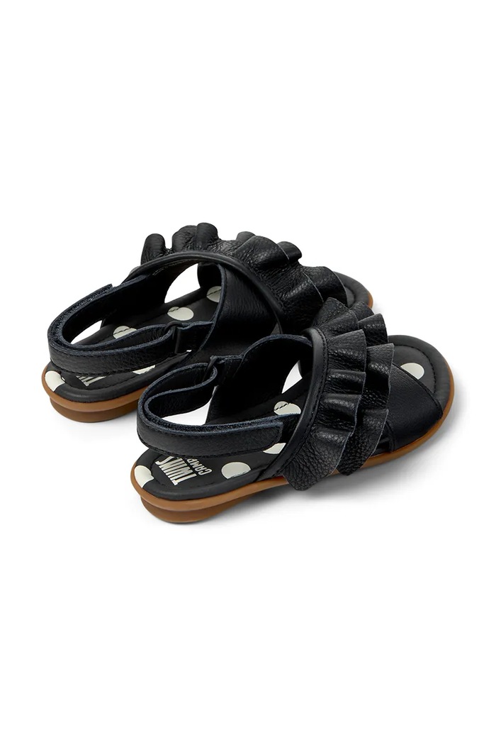 Παιδικά δερμάτινα σανδάλια Camper TWS Kids μαύρο K800677.35.38.TWS