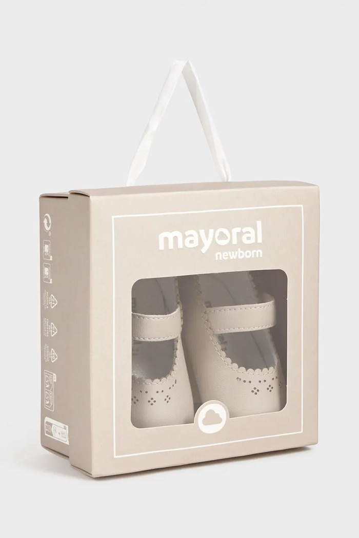 Mayoral Newborn buty niemowlęce beżowy 9092.2N.Newborn.PPY2