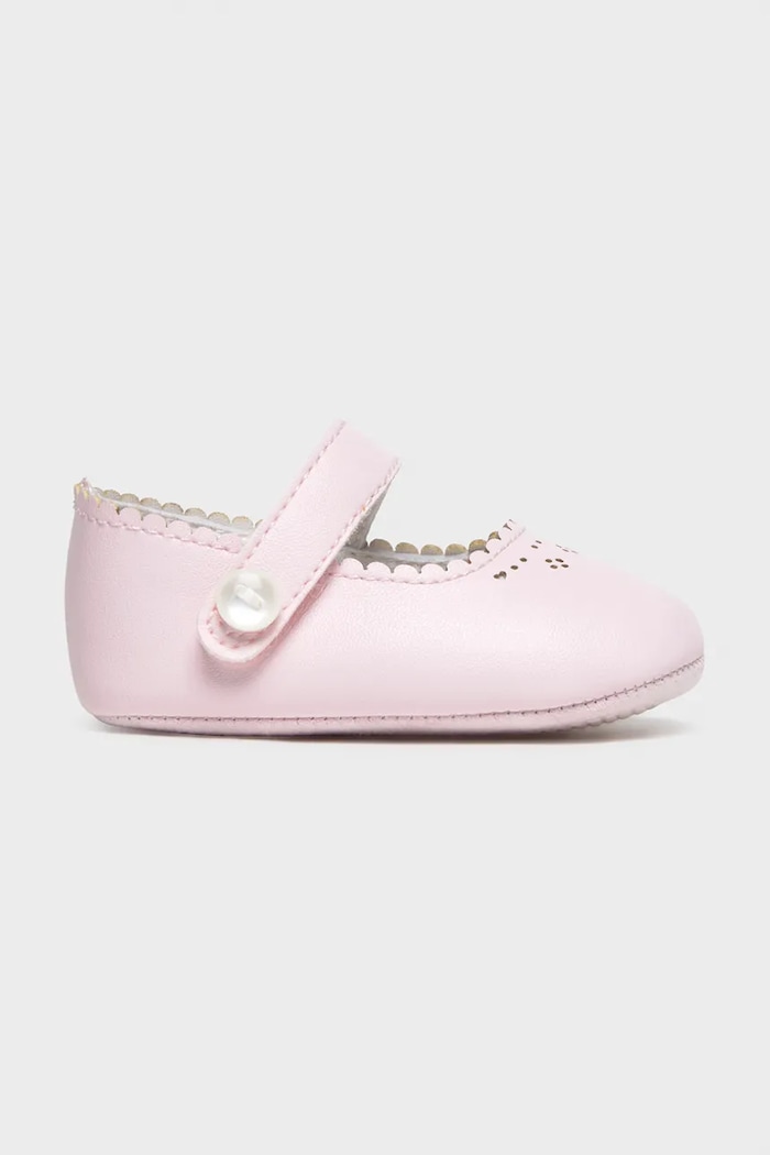Topánky pre bábätká Mayoral Newborn imitácia kože ružová 9092.2N.Newborn.PPY2