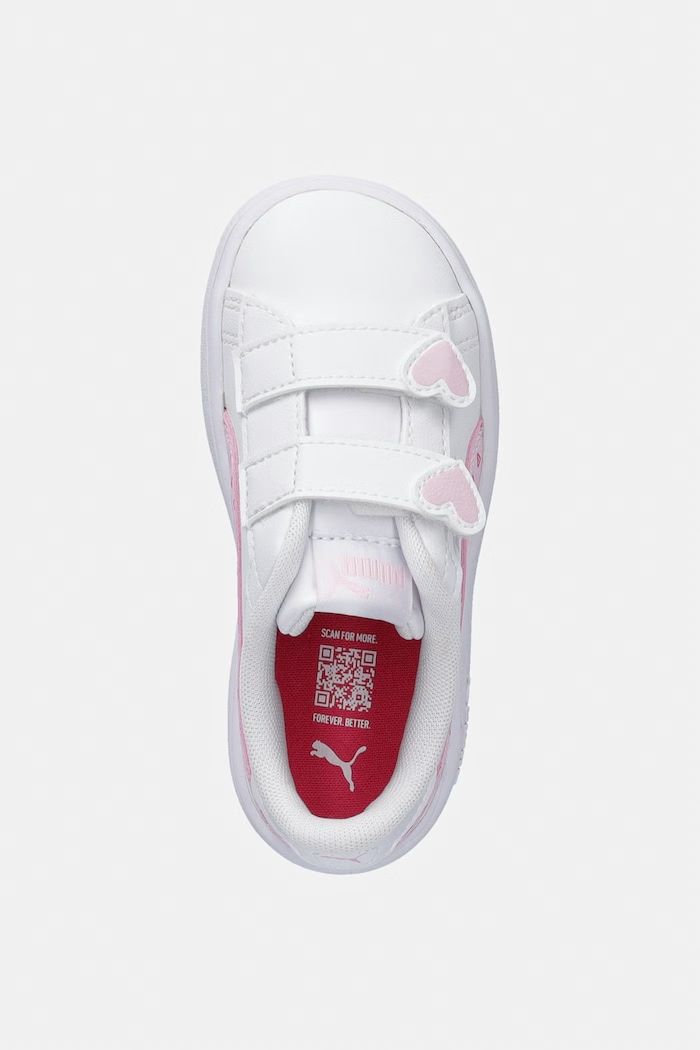 Puma sneakersy dziecięce Smash 3.0 Hearty V biały 405639