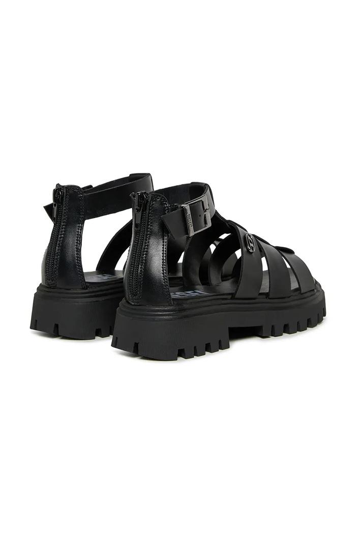 Девочка Diesel сандалии для детей D-SANSTRY SANDALS BC1066.KF015.33.35 чёрный