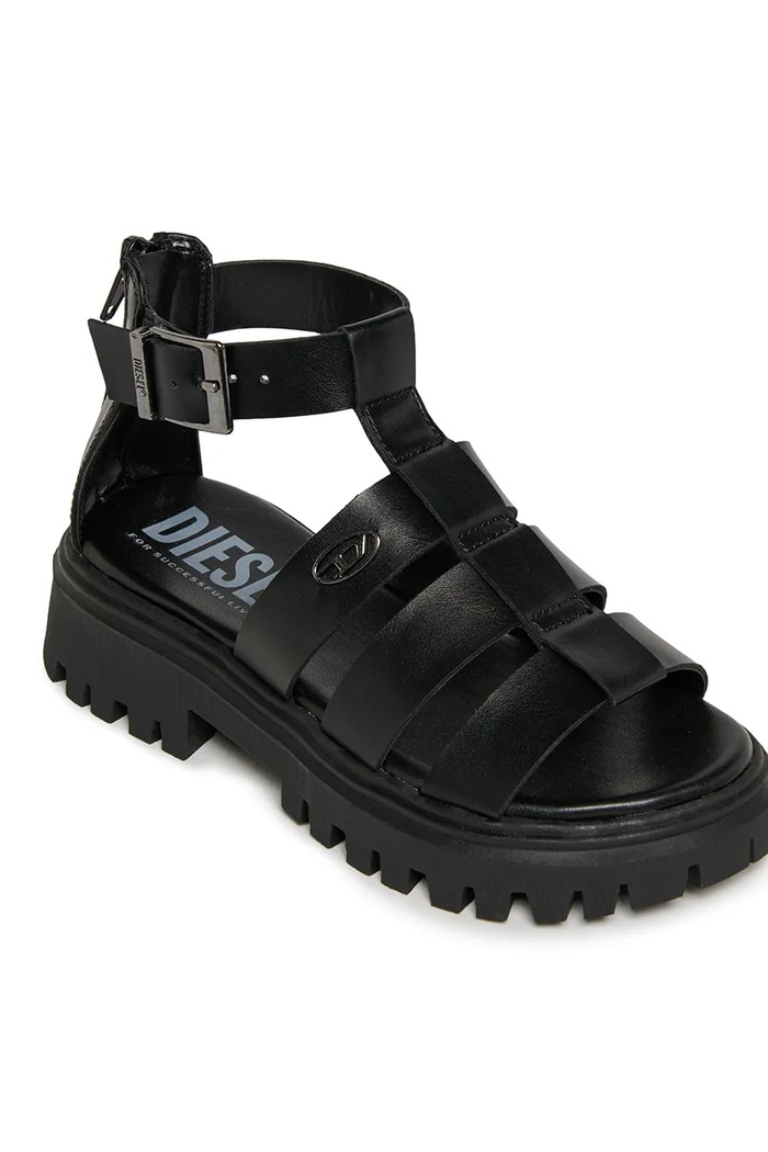 Diesel сандалии для детей D-SANSTRY SANDALS чёрный BC1066.KF015.33.35