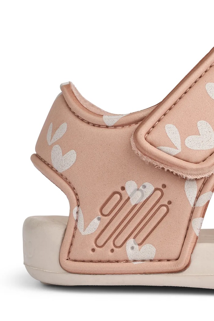Dziewczynka Liewood sandały dziecięce Blumer Printed Sandals LW17656.G.PPY2 pomarańczowy