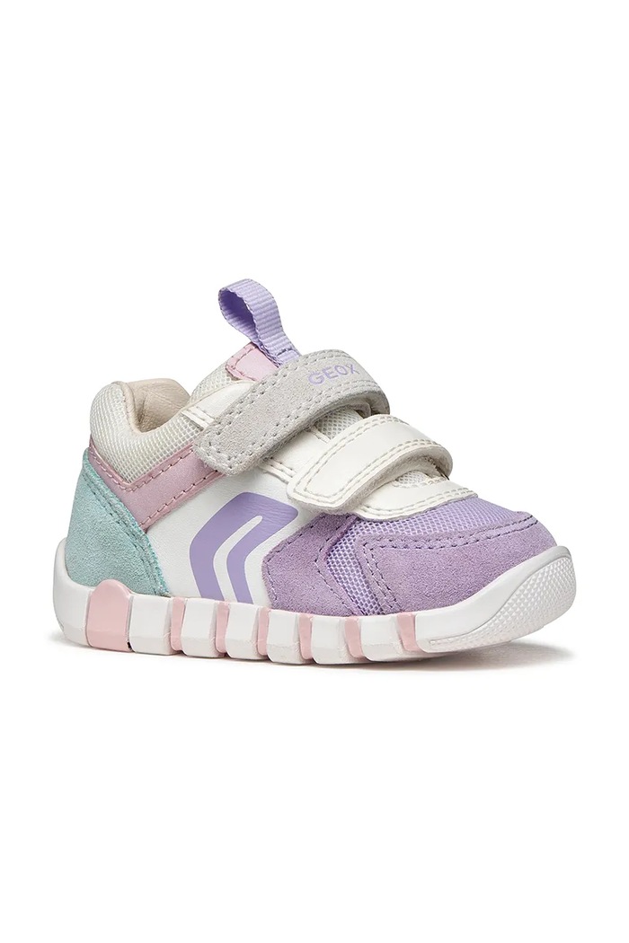 Geox sneakers pentru copii IUPIDOO piele întoarsă violet B3558C.02214.18.26