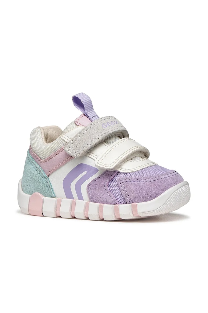 Geox sneakers pentru copii IUPIDOO piele întoarsă violet B3558C.02214.18.26