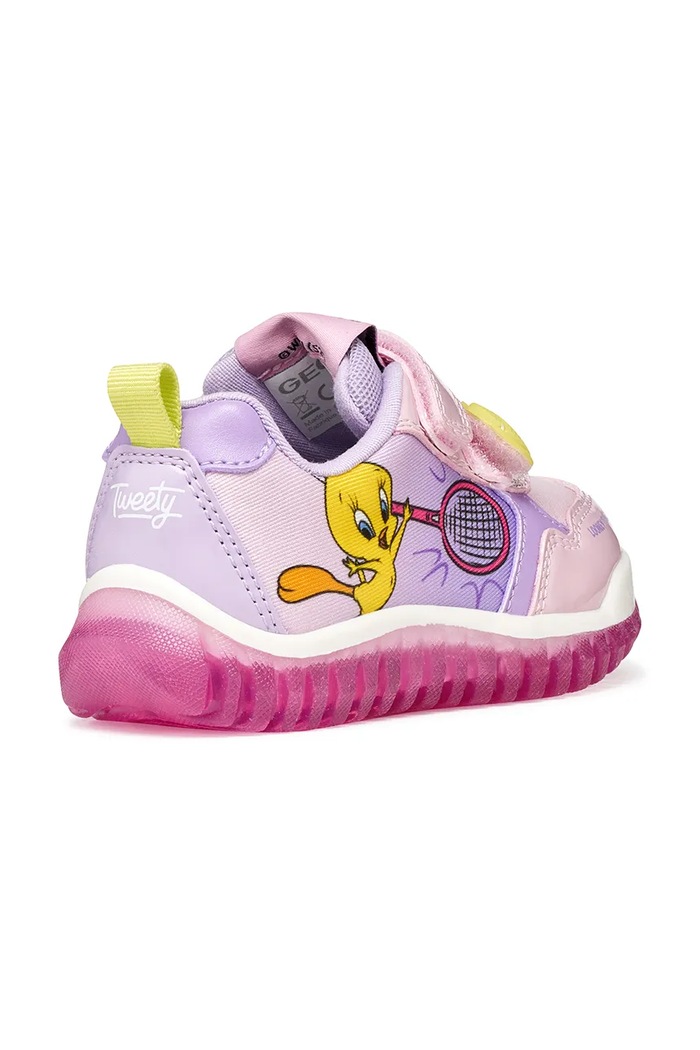 Geox scarpe da ginnastica per bambini LIGHTYLOO x Looney Tunes rosa B6561B.0HH11.20.27