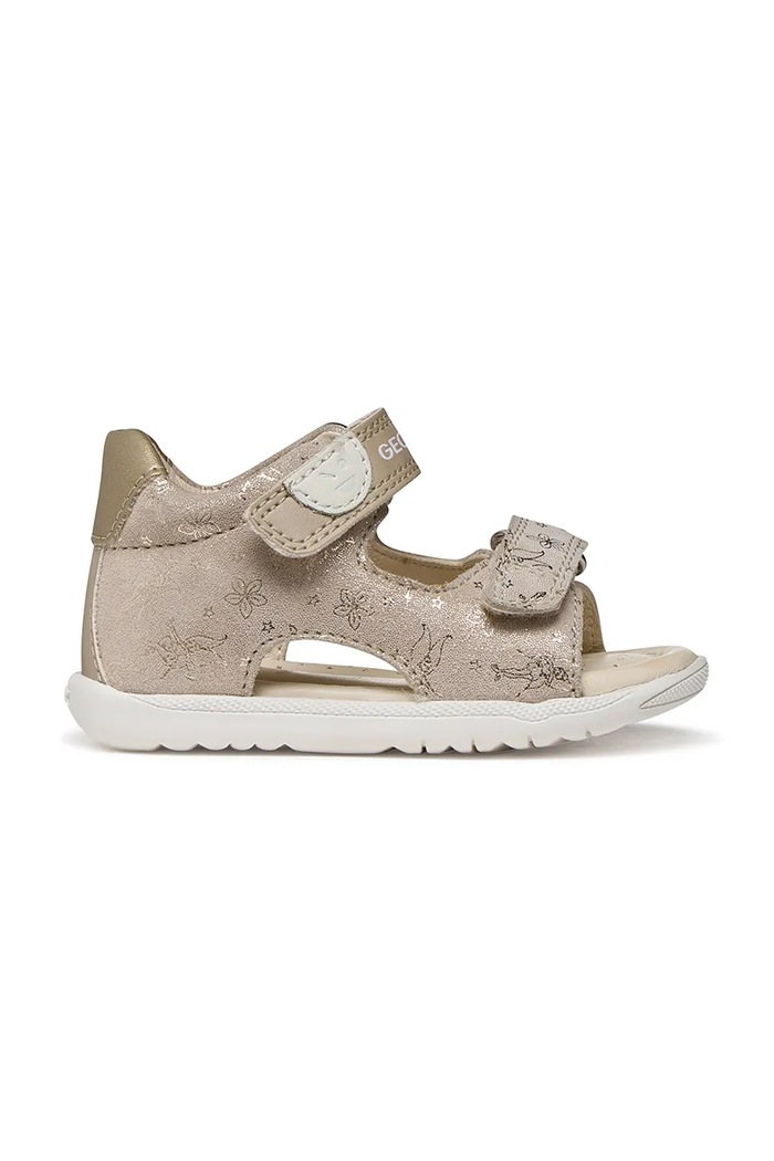 Geox detské kožené sandále SANDAL MACCHIA B254WA.007NF.18.26 zlatá SS26