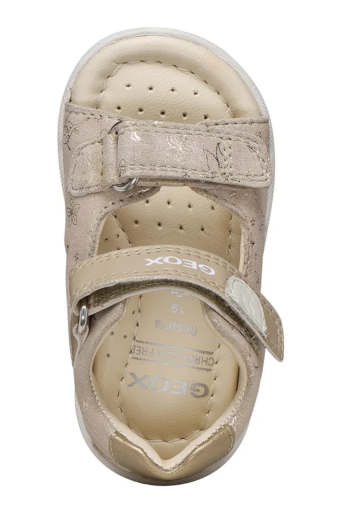 Geox detské kožené sandále SANDAL MACCHIA B254WA.007NF.18.26 zlatá